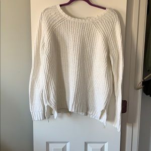 American eagle off white sweater